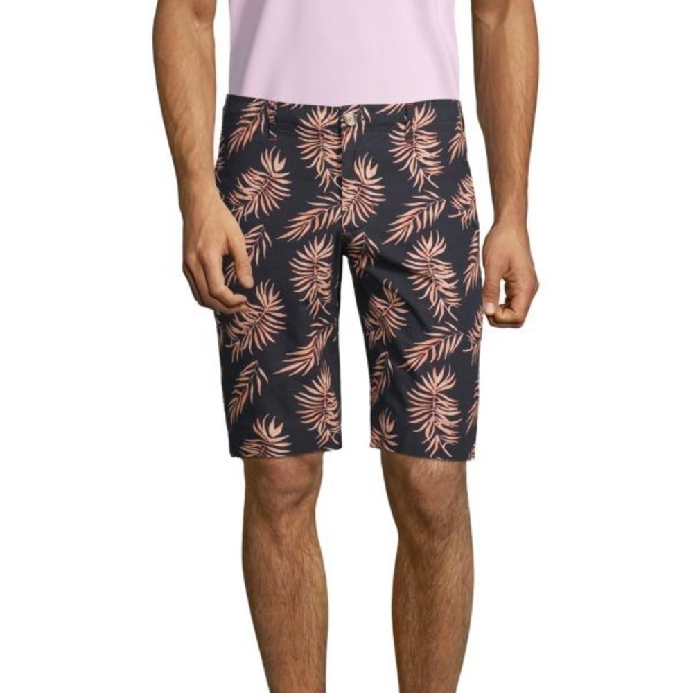 Shore Leave Oahu Floral Hawaiian Tropical Beach Shorts Size 32 NWT